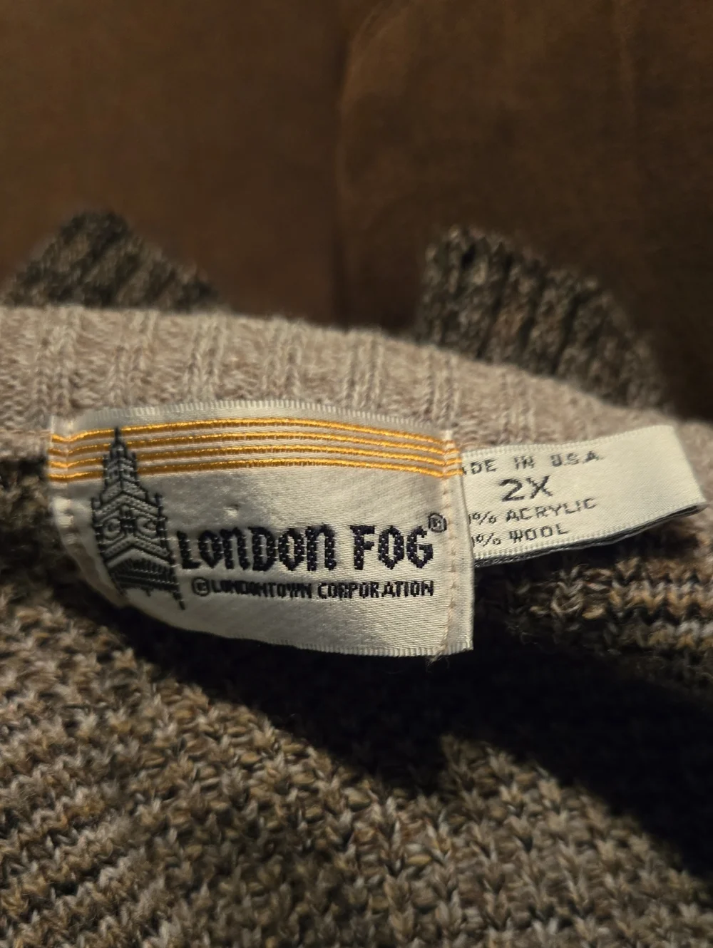 London Fog chunky knit